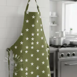 Bombažna tkanina Stars green