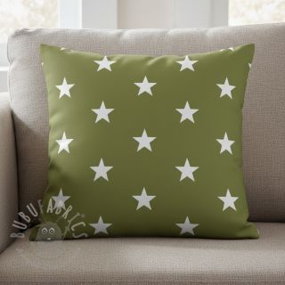 Bombažna tkanina Stars green
