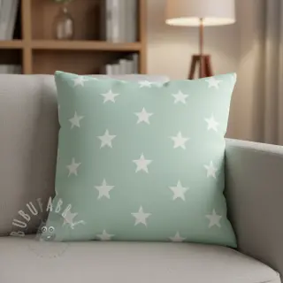 Bombažna tkanina Stars mint