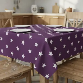 Bombažna tkanina Stars purple