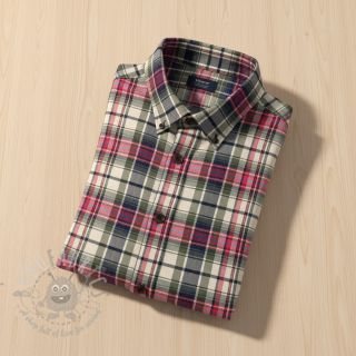 Bombažna tkanina YARN DYED CHECK BRUSHED pickle