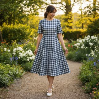 Bombažna tkanina YARN DYED CHECK BRUSHED Silva design B