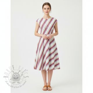 Bombažna tkanina YARN DYED Line multi