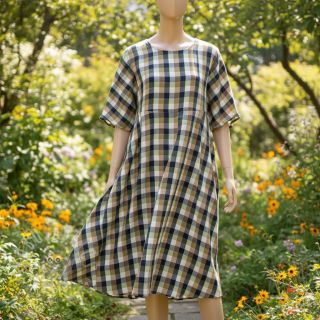 Bombažna tkanina YARN DYED Square pickle