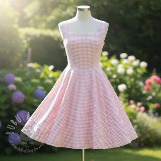 Bombažna tkanina YARN DYED CHECK BRUSHED light rose