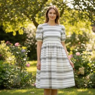 Bombažna tkanina YARN DYED Structure army green