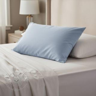 Bombažna tkanina poplin baby light blue