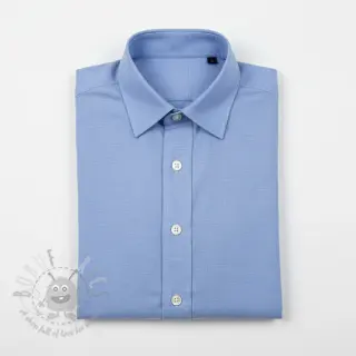 Bombažna tkanina poplin dark sky blue