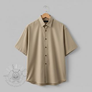 Bombažna tkanina poplin light brown