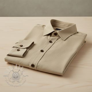 Bombažna tkanina poplin dark beige