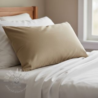 Bombažna tkanina poplin dark beige