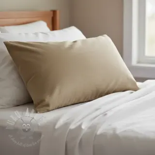 Bombažna tkanina poplin dark beige