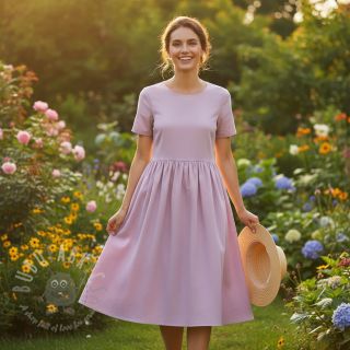 Bombažni poplin dark powder