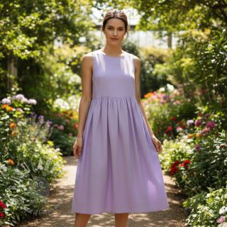 Bombažni poplin bright lilac
