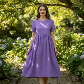 Bombažni poplin purple