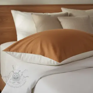 Bombažna tkanina poplin dark cognac