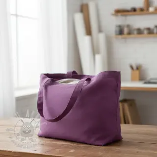 Bombažni poplin aubergine
