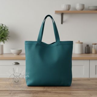 Bombažni poplin dark cyan