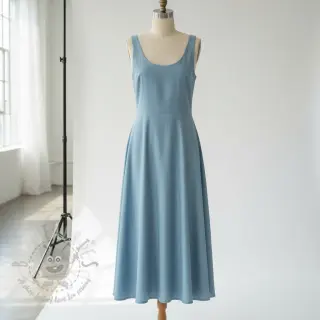 Bombažni poplin light indigo