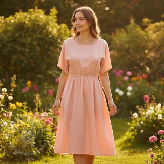 Bombažni poplin rose