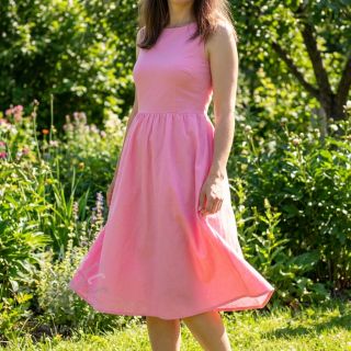 Bombažni popelin light pink