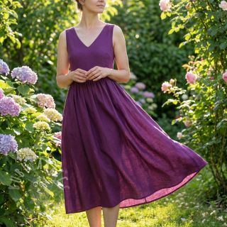 Bombažni popelin dark purple