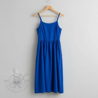 Bombažni popelin cobalt