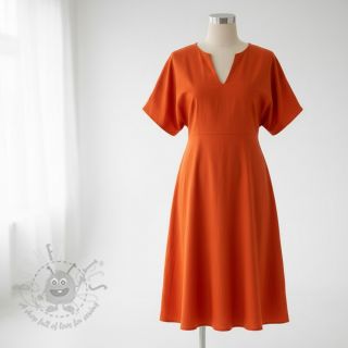 Bombažni popelin flame orange