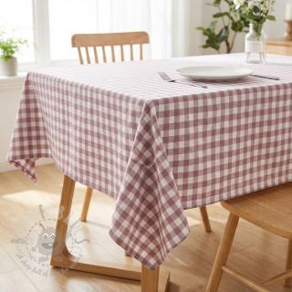 Bombažna tkanina Check mauve