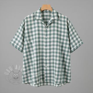 Bombažna tkanina Check teal