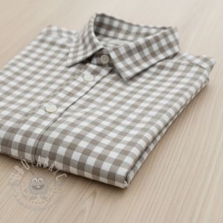 Bombažna tkanina Check sand