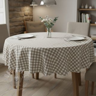 Bombažna tkanina Check sand