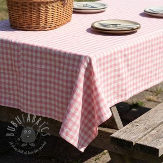 Bombažna tkanina Check rosa