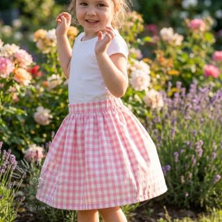 Bombažna tkanina Check rosa