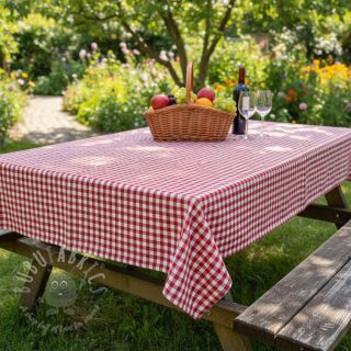 Bombažna tkanina Check red