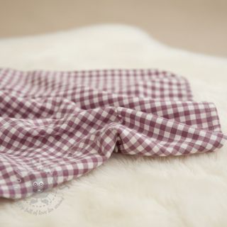 Bombažna tkanina FLANNEL Check mauve