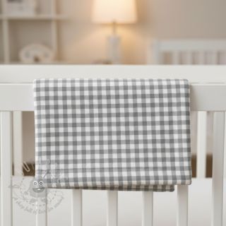 Bombažna tkanina FLANNEL Check sage