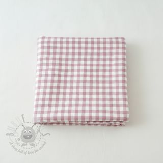 Bombažna tkanina FLANNEL Check light pink