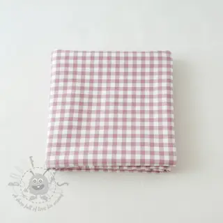 Bombažna tkanina FLANNEL Check light pink