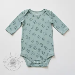 Bombažna tkanina FLANNEL Cats mint