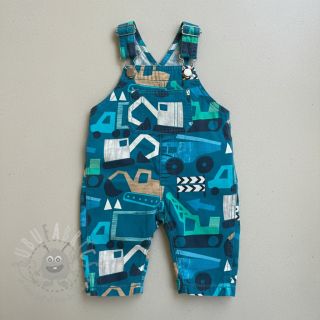 Bombažna tkanina Vehicles petrol digital print