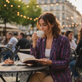 Bombažna tkanina Motiv črte mornarsko modra digitalni tisk