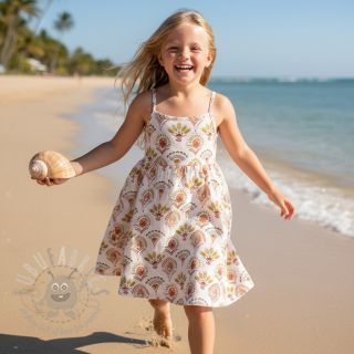 Bombažna tkanina Motiv umazano bela digitalni tisk