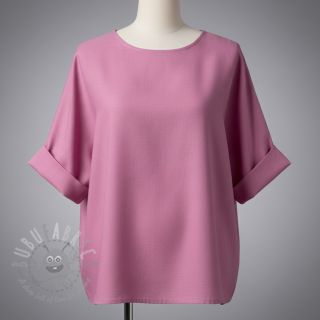 Bombažna tkanina z lanom PREMIUM dawn pink