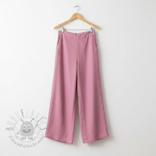 Bombažna tkanina z lanom PREMIUM dawn pink