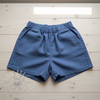 Bombažna tkanina z lanom PREMIUM steel blue