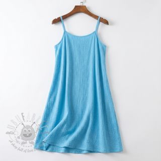 Bombažna tkanina STRETCH Baby modra