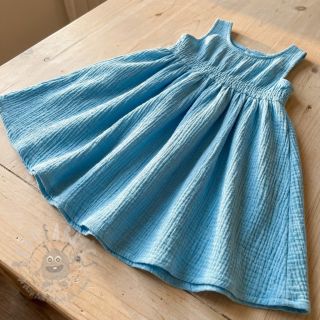 Bombažna tkanina STRETCH Baby modra