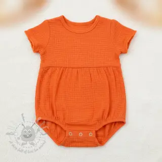 Bombažna tkanina STRETCH Baby oranžna