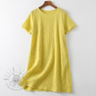 Bombažna tkanina STRETCH Baby rumena